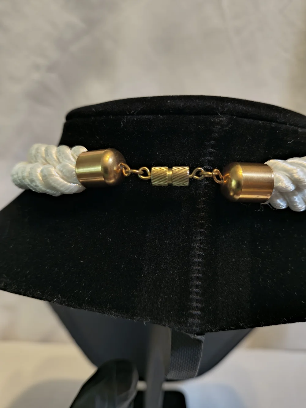 Mother-of-Pearl Pendant Necklace with Ivory Rope - Picture 4 of 7